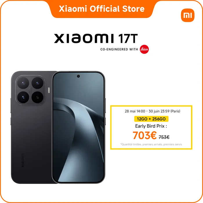 Xiaomi 17T 5G, 12 GB RAM, 256 GB, Negro