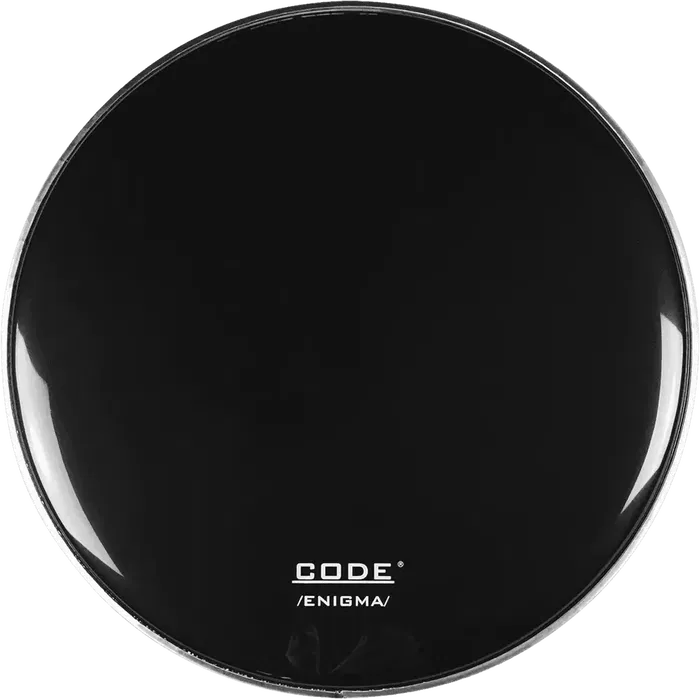 CODE Parche Bombo Enigma Negro Resonante 24"