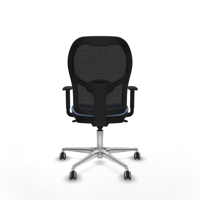 PIQUERAS Y CRESPO Silla de oficina Jorquera con mecanismo sincro, azul cielo y negro