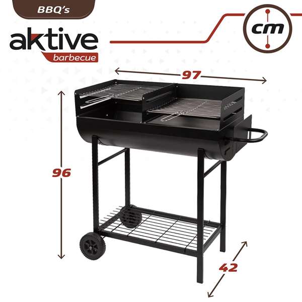 Color Baby Aktive Barbacoa de Carbón 97x42x96 cm