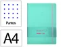 Antartik Cuaderno A4 Tapa Dura Hojas Puntos Rosa y Turquesa 100 Hojas 80gr FSC
