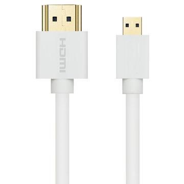 MicroConnect Cable HDMI a micro HDMI 2.0 Ultra Delgado 1,5m Blanco MicroConnect Cable HDMI a micro HDMI 2.0 Ultra Delgado 1,5m Blanco