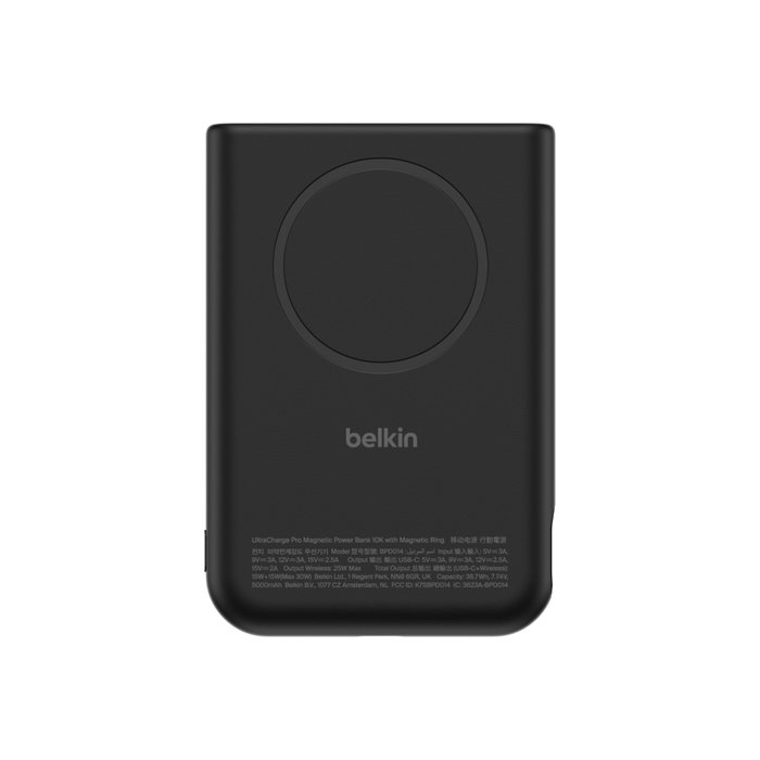 Belkin UltraCharge Magn. Power Bank 10000mAh Qi2 25W Negro