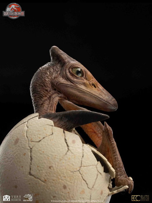 Jurassic Park III ECC Elite Creature Line Estatua Hatching Pterosaur 16 cm