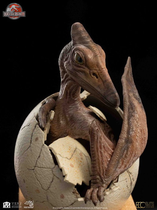 Jurassic Park III ECC Elite Creature Line Estatua Hatching Pterosaur 16 cm
