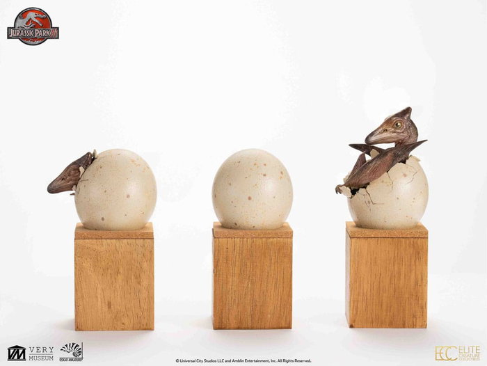 Jurassic Park III ECC Elite Creature Line Estatua Hatching Pterosaur 16 cm