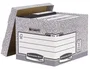 Fellowes Contenedor de Archivos Gris con Tapa