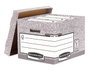 Fellowes Contenedor de Archivos Gris con Tapa