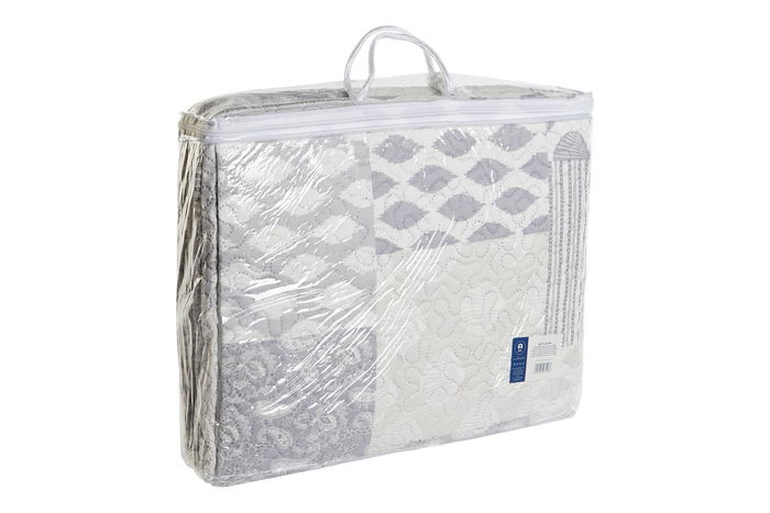 DKD Home Decor Colcha Beige Gris 270 x 270 cm