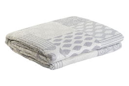 DKD Home Decor Colcha Beige Gris 270 x 270 cm