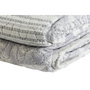 DKD Home Decor Colcha Patchwork Beige y Gris para Cama de 180 cm