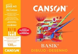 Canson Paquete 250 Hojas Basik 130g A3 C200402766