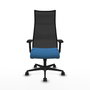 PIQUERAS Y CRESPO Sillón Albacete con Mecanismo Sincro, Azul Claro y Negro