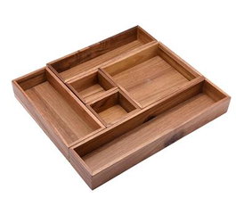 DKD Home Decor Organizador Set 6 Acacia Natural con Cajones