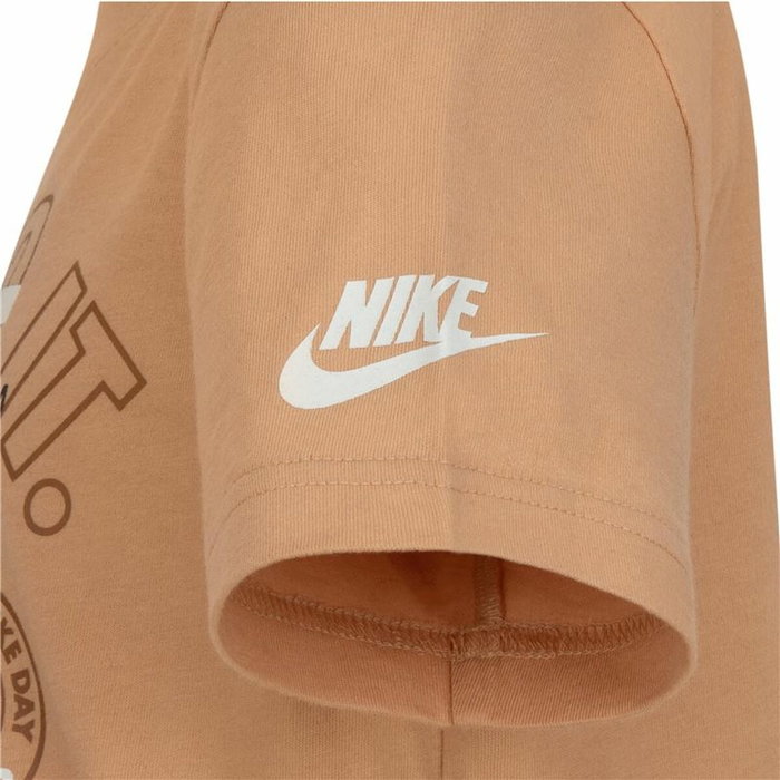 Camiseta de Manga Corta Niño Nike Retro Ss Beige
