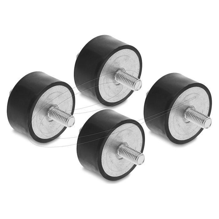 DeLOCK Amortiguador de vibraciones 60817 M8 x 1,25 mm, 4 unidades DeLOCK Amortiguador de vibraciones 60817 M8 x 1,25 mm, 4 unidades