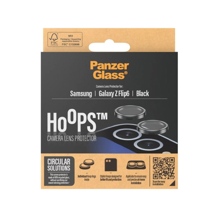 PanzerGlass Hoops Black Protector de Lente para Samsung Galaxy Z Flip6 PanzerGlass Hoops Black Protector de Lente para Samsung Galaxy Z Flip6