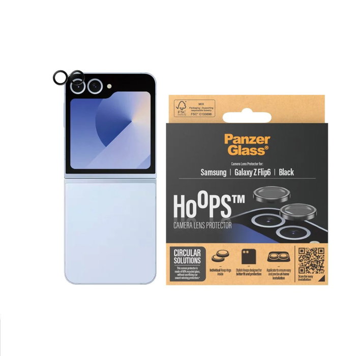 PanzerGlass Hoops Black Protector de Lente para Samsung Galaxy Z Flip6 PanzerGlass Hoops Black Protector de Lente para Samsung Galaxy Z Flip6