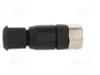HARTING Conector M8 Hembra 4 Pines Recto IP67