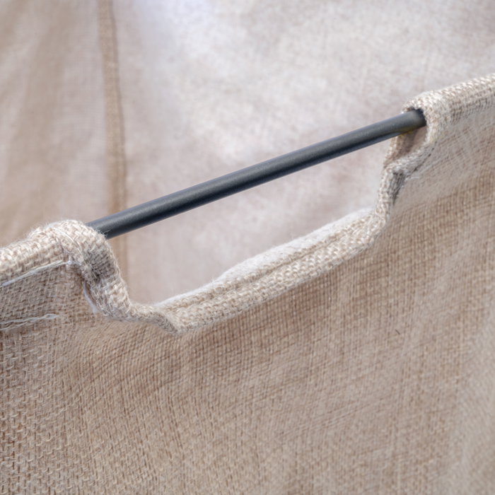 Emuca Cesto de ropa Quartz Titanio y Beige
