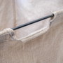 Emuca Cesto de ropa Quartz Titanio y Beige