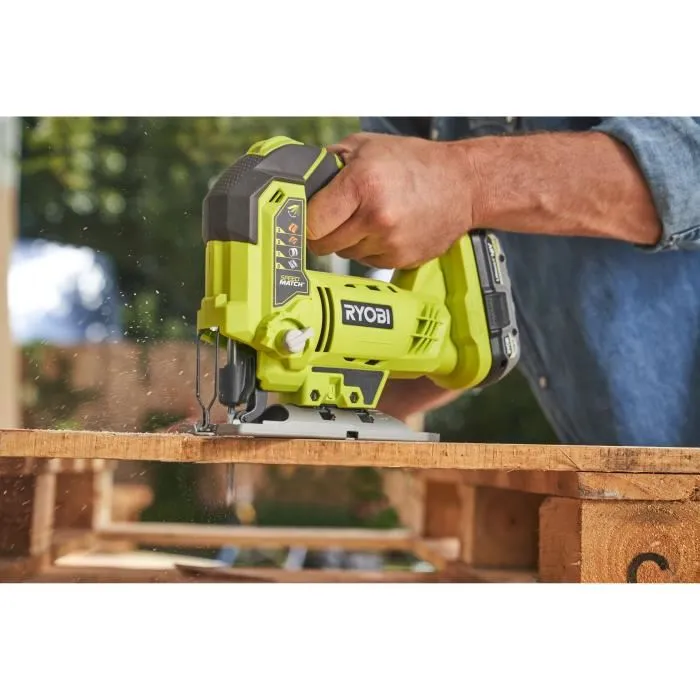 Ryobi RYO4058546562878 Taladro-Destornillador Brushless, Amoladora 115mm, Sierra de Calar, 2 Baterías 4Ah y 2Ah, Cargador y Bolsa