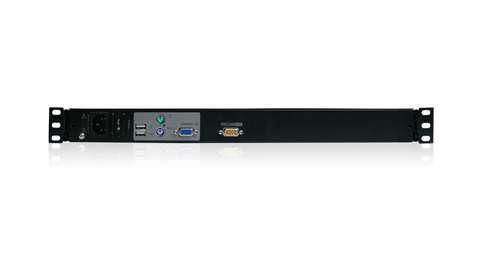 IOGEAR KVM Consola Integrada 17" LCD TFT Monitor Matriz Activa Teclado Touchpad 1280x1024 para Rack 19" 1U Multiplataforma