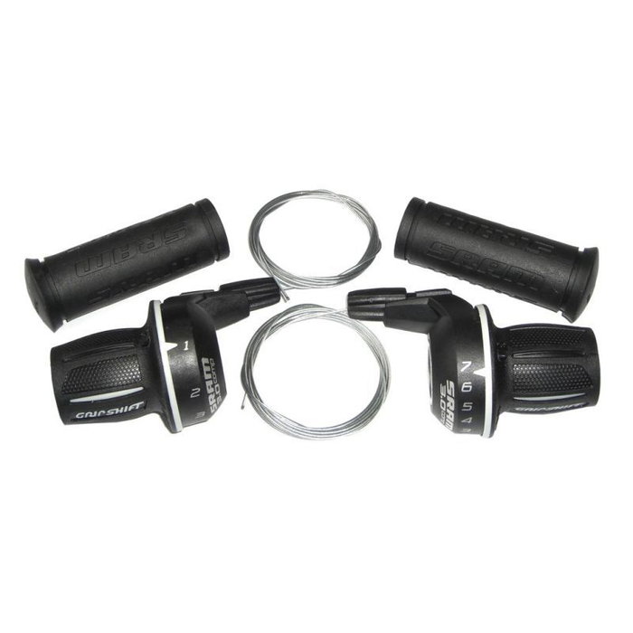 Sram Set de mandos Grip Shift 3.0 Comp 7V con micro cambio delantero Sram Set de mandos Grip Shift 3.0 Comp 7V con micro cambio delantero