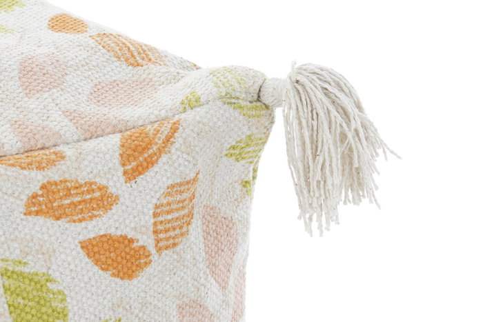 DKD Home Decor Cojin Suelo Shabby Multicolor Beige Algodon Polyester 40 x 40 x 40 cm