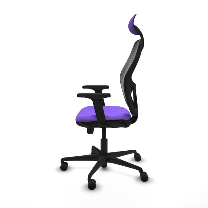 PIQUERAS Y CRESPO Silla de oficina Jorquera con mecanismo Sincro/Traslack, Lila y Negro PIQUERAS Y CRESPO Silla de oficina Jorquera con mecanismo Sincro/Traslack, Lila y Negro