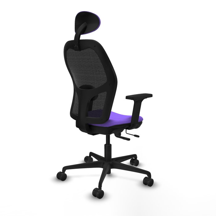 PIQUERAS Y CRESPO Silla de oficina Jorquera con mecanismo Sincro/Traslack, Lila y Negro PIQUERAS Y CRESPO Silla de oficina Jorquera con mecanismo Sincro/Traslack, Lila y Negro