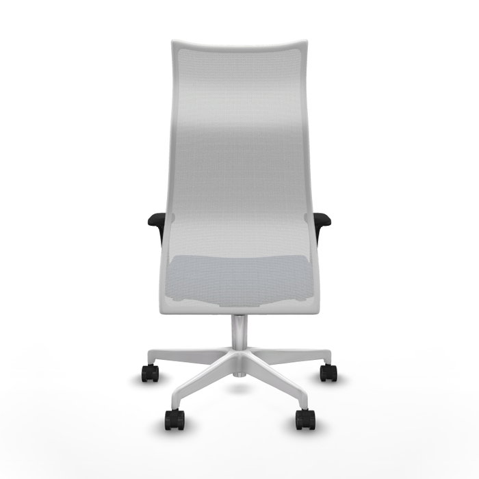 Sillón Albacete con mecanismo Sincro tapizada con Similpiel color Azul marino y malla color Blanco. Equipado con Base poliamida blanca, Brazos 1D y Ruedas 65mm nailon Sillón Albacete con mecanismo Sincro tapizada con Similpiel color Azul marino y malla color Blanco. Equipado con Base poliamida blanca, Brazos 1D y Ruedas 65mm nailon