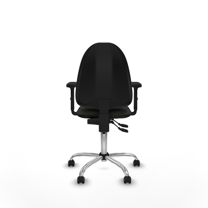 PIQUERAS Y CRESPO Silla de oficina Aýna con Brazos 2D y Base Cromada
