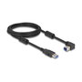 DeLOCK Cable USB 5 Gbps Tipo-A a Tipo-B 90° acodado hacia arriba 2 m