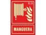 Syssa Señal de Manguera en PVC Fotoluminiscente 210x297 mm