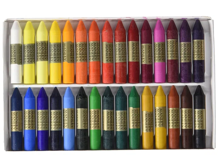 Manley Estuche de 30 Ceras Blandas Colores Surtidos
