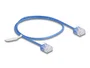 DeLOCK Cable de red RJ45 Cat.6 UTP Ultra Slim 0,5 m Azul