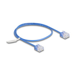 DeLOCK Cable de red RJ45 Cat.6 UTP Ultra Slim 0,5 m Azul