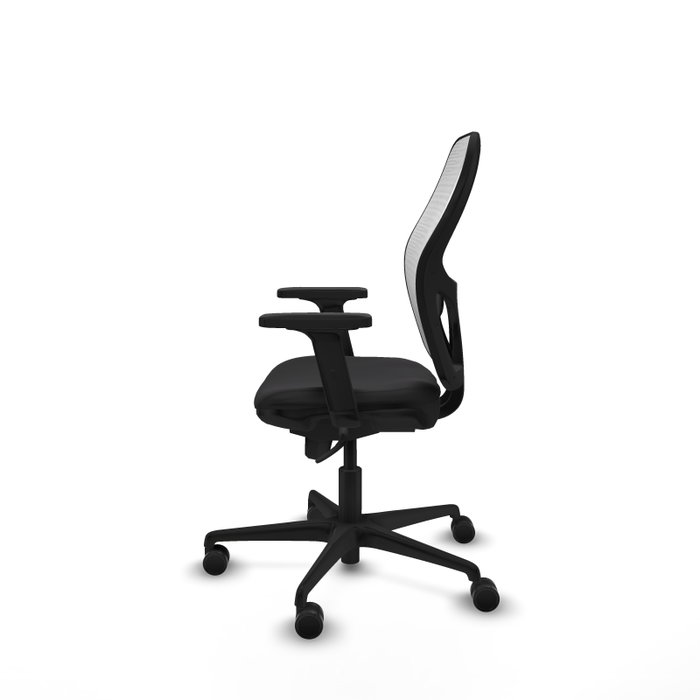 PIQUERAS Y CRESPO Silla de oficina Jorquera con mecanismo Sincro, Negro/Blanco PIQUERAS Y CRESPO Silla de oficina Jorquera con mecanismo Sincro, Negro/Blanco
