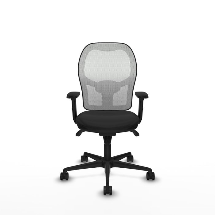 PIQUERAS Y CRESPO Silla de oficina Jorquera con mecanismo Sincro, Negro/Blanco PIQUERAS Y CRESPO Silla de oficina Jorquera con mecanismo Sincro, Negro/Blanco
