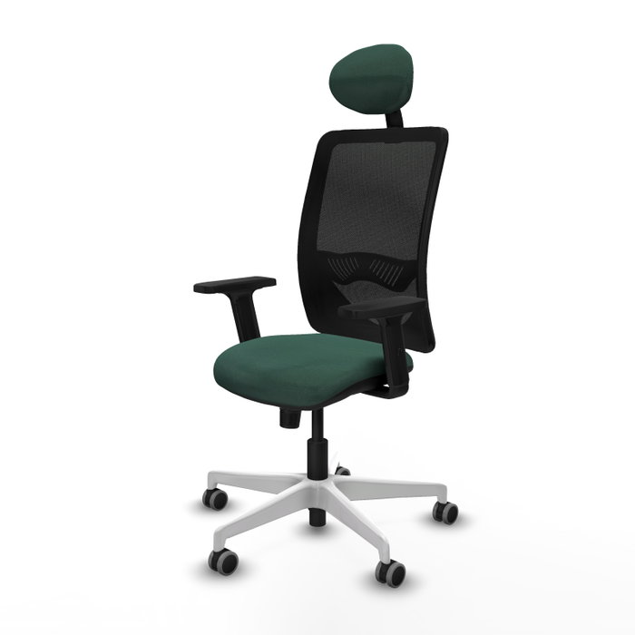 PIQUERAS Y CRESPO Silla de oficina Zulema con mecanismo Sincro, Verde botella y Negro PIQUERAS Y CRESPO Silla de oficina Zulema con mecanismo Sincro, Verde botella y Negro