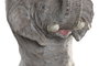 DKD Home Decor Figura de Elefante Gris y Dorado en Resina y Metal