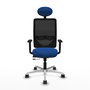 PIQUERAS Y CRESPO Silla de oficina Zulema Azul y Negro