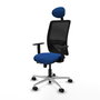 PIQUERAS Y CRESPO Silla de oficina Zulema Azul y Negro