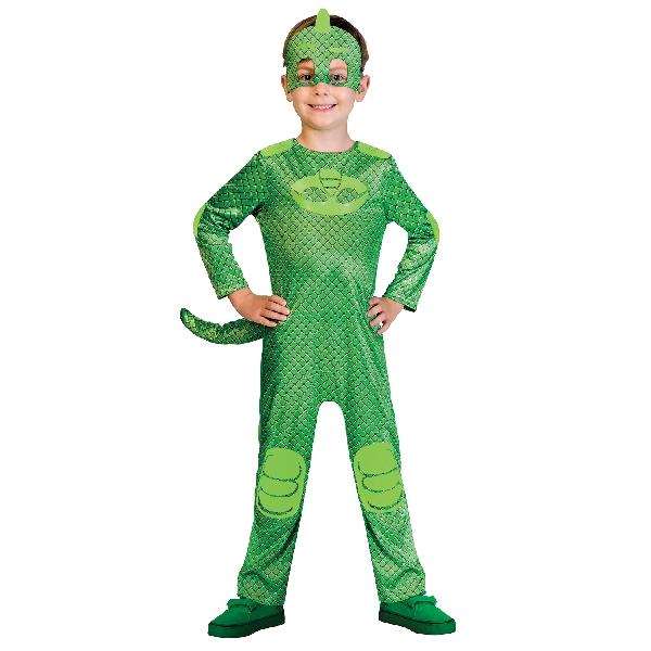 Liragram Disfraz PJ Masks Gekko Verde Talla 2-3 Años
