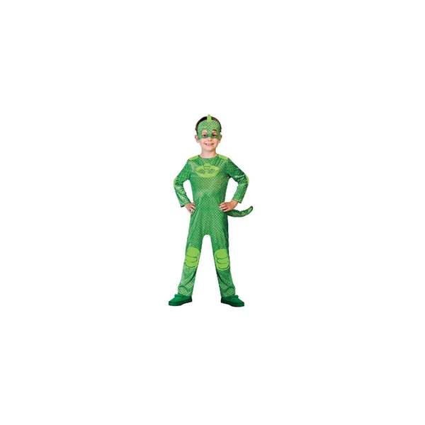 Liragram Disfraz PJ Masks Gekko Verde Talla 2-3 Años