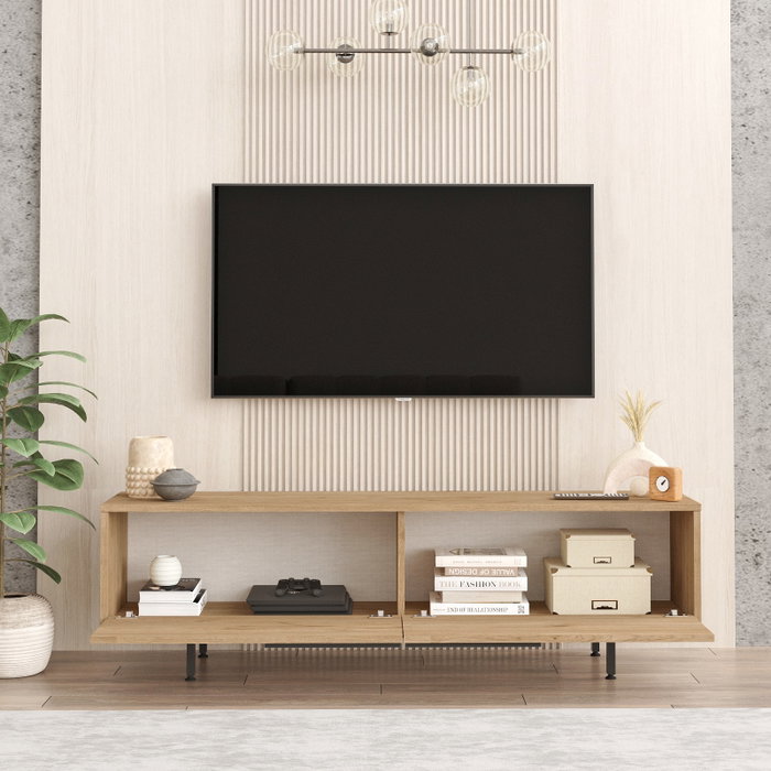 Hanah Home ON19-S Conjunto Muebles Salón Roble Soporte TV 160cm Mesa Centro 90cm