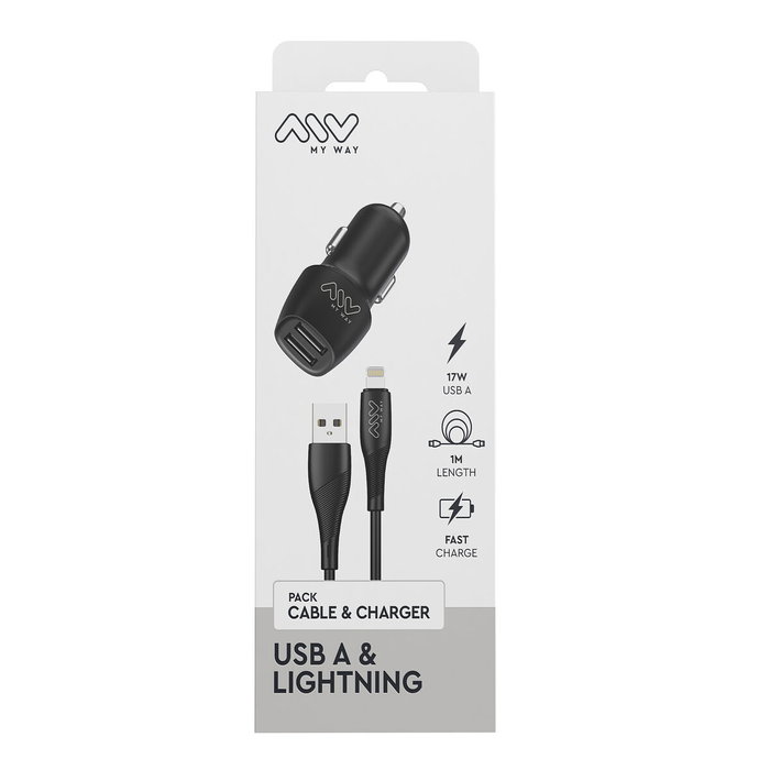 Cargador de Coche Myway Negro