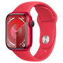 Apple Watch Series 9 Smartwatch 41mm Aluminio Rojo GPS + Cellular 4G LTE 64 GB Pantalla Always-On, Correa Deportiva Roja M/L, Reloj Inteligente
