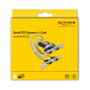DELOCK 90410 Tarjeta PCIe a 4 Puertos Serie RS-232, Interfaz PCI Express x1, Perfil Bajo, Color Verde